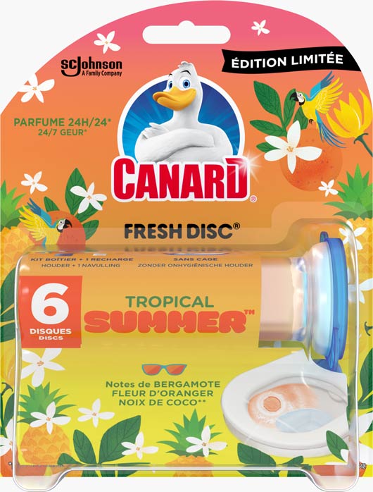 Canard® Fresh Disc® - Kit Boîtier + 1 recharge Tropical Summer