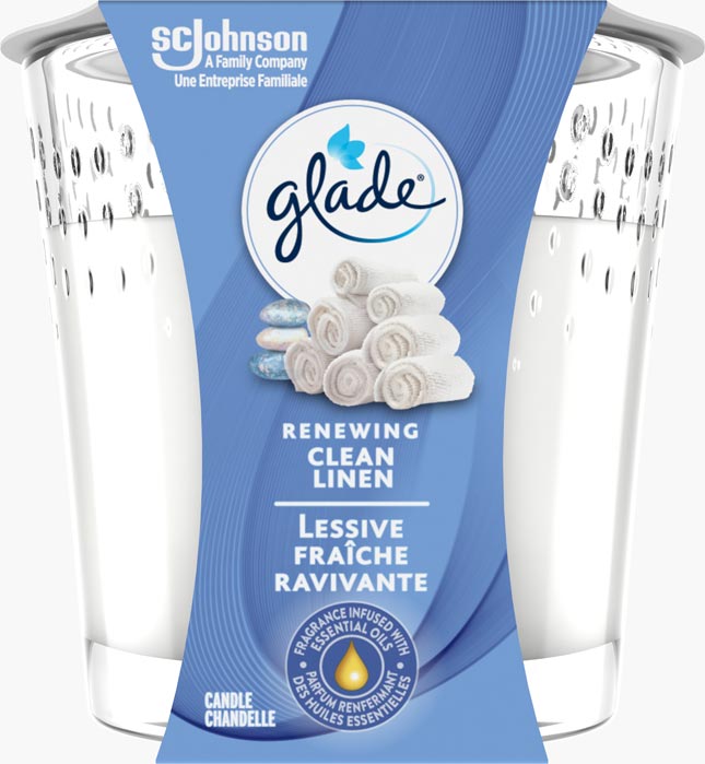 Glade® Candle - Renewing Clean Linen