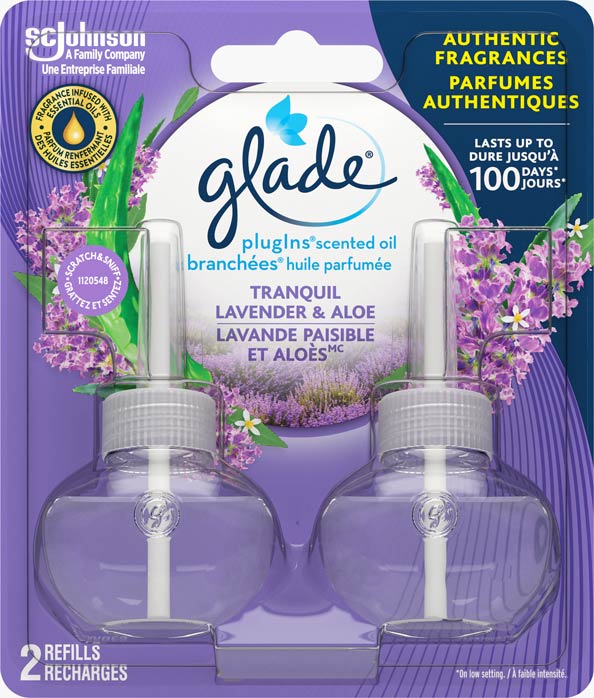 Glade Branchées® Huile parfumée Recharge - Lavande Paisible et Aloès