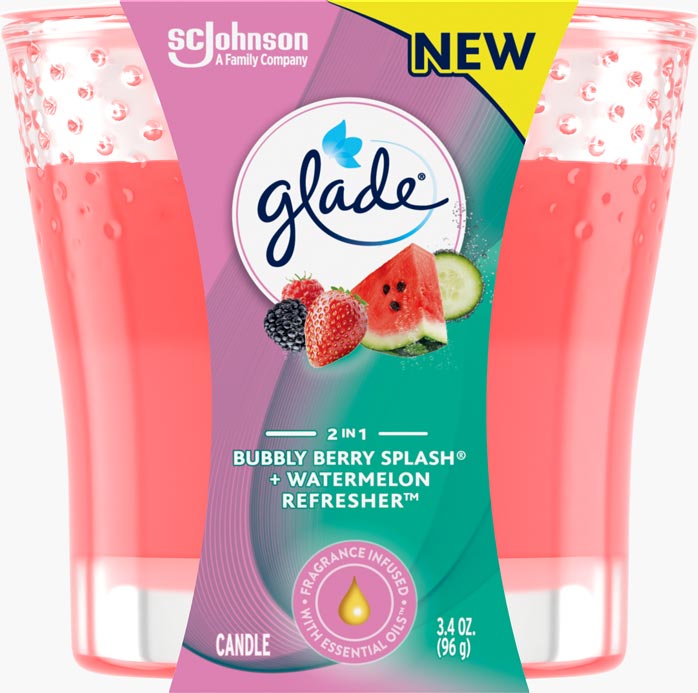 Glade® Bubbly Berry Splash® & Watermelon Refresher™ 2in1 Candle