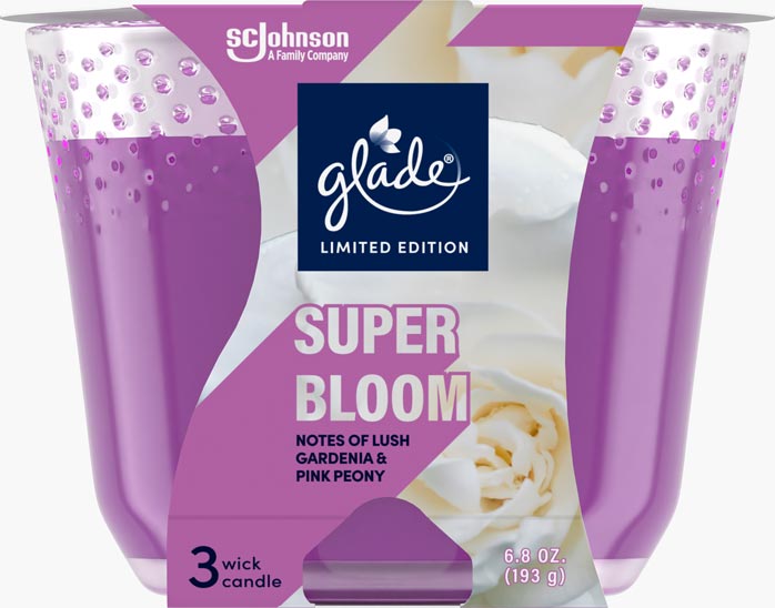 Glade®  3-Wick Candle Super Bloom  