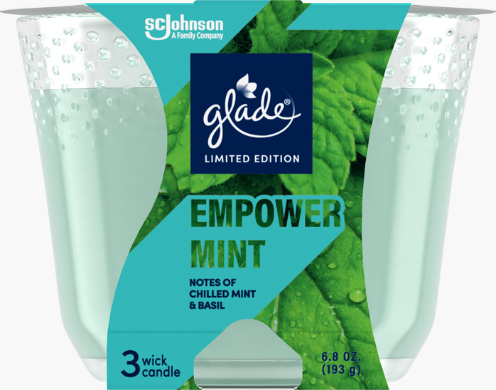 Glade®  3-Wick Candle Empower Mint 