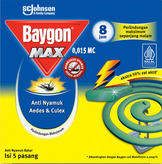 Baygon® MAX Anti Nyamuk Bakar Standard Hijau 8 Jam