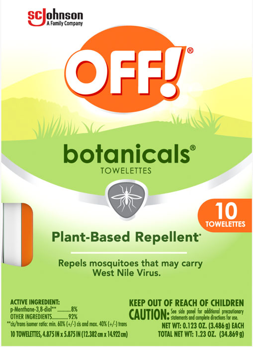 OFF!® Botanicals Wipes