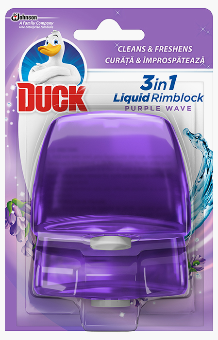 Duck® Liquid Rimblock Holder Purple Wave
