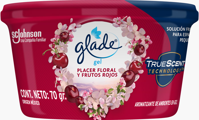 Glade® Mini Gel Placer Floral y Frutos Rojos