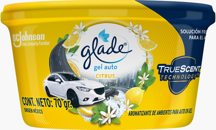 Glade® Mini Gel Car Lemon