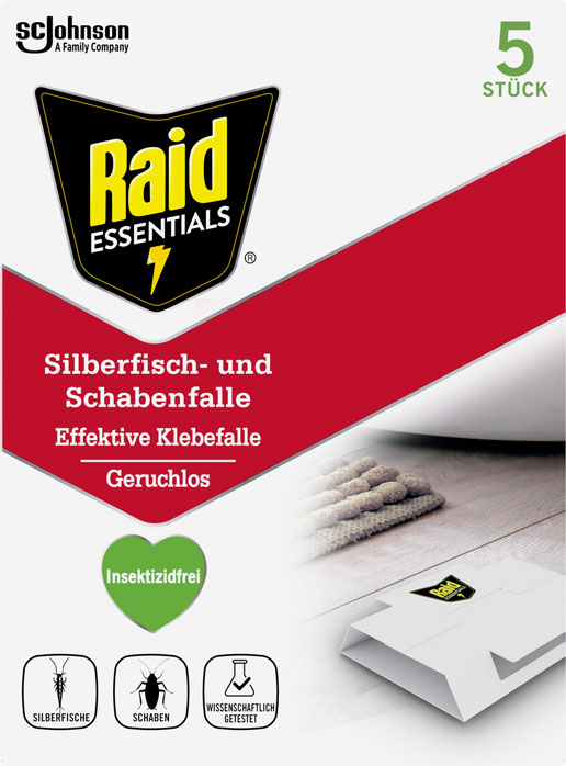 Raid Essentials® Silberfisch- & Schabenfalle