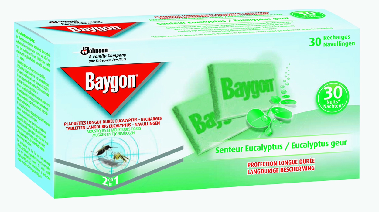 Baygon® Plaquettes Longue Durée Eucalyptus - Recharges