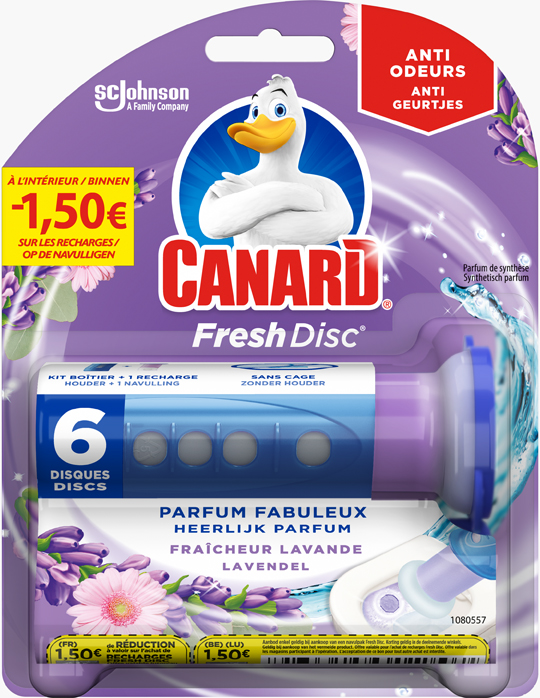 Canard® Fresh Disc® - Houder + 1 Navulling Lavendel