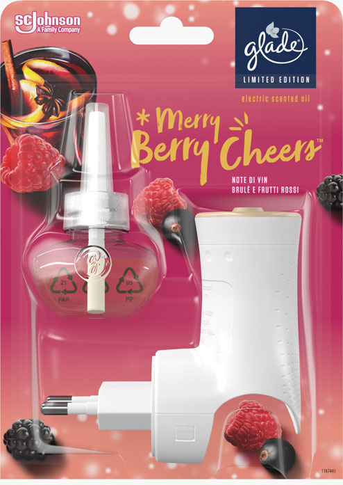 Glade® Електрически изпарител с ароматизирано масло - Merry Berry Cheers™