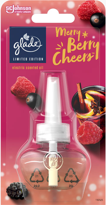 Glade® Електрически изпарител с ароматизирано масло - Merry Berry Cheers™