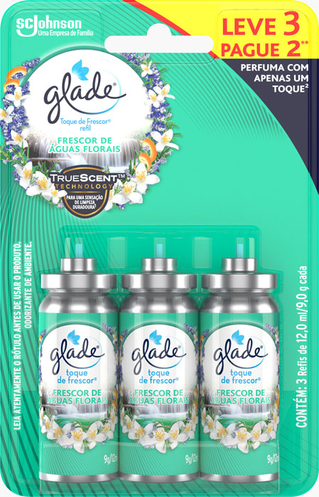 Glade® Toque de Frescor Frescor de Águas Florais