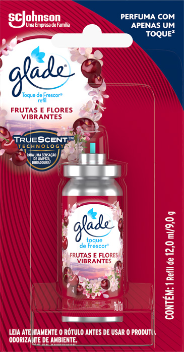 Glade® Toque de Frescor Frutas e Flores Vibrantes
