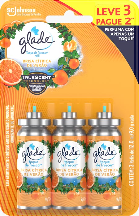 Glade® Toque de Frescor® Brisa Citrica de Verão