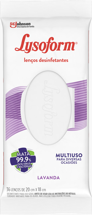 Lysoform® Lenços Desinfetante Lavanda