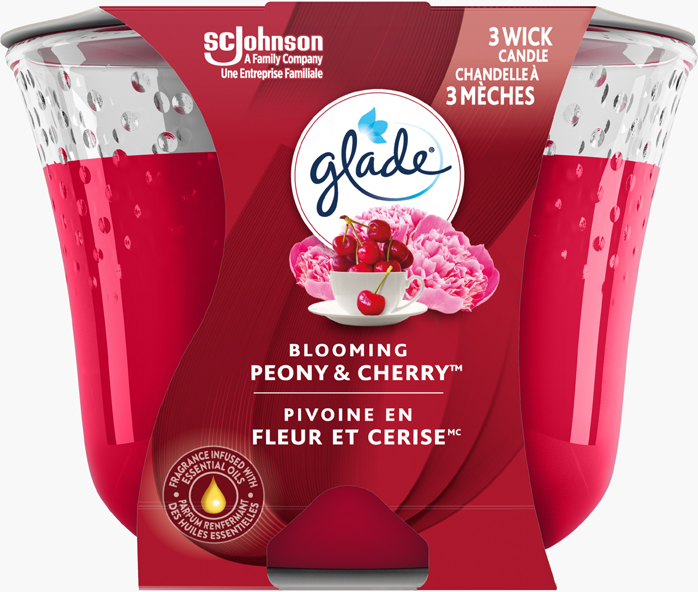Glade® Triple Wick Candle - Blooming Peony & Cherry™