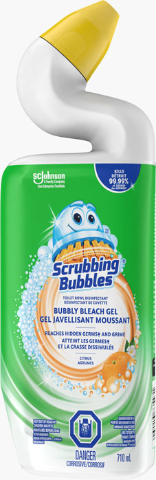 Scrubbing Bubbles® Toilet Bowl Disinfectant Bubbly Bleach Gel - Citrus