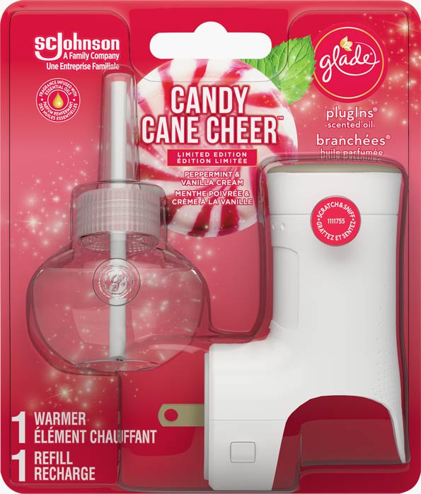 Glade® Holiday PlugIns® Scented Oil Starter Kit - Candy Cane Cheer™