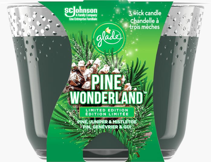 Glade® Holiday Triple Wick Candle - Pine Wonderland™