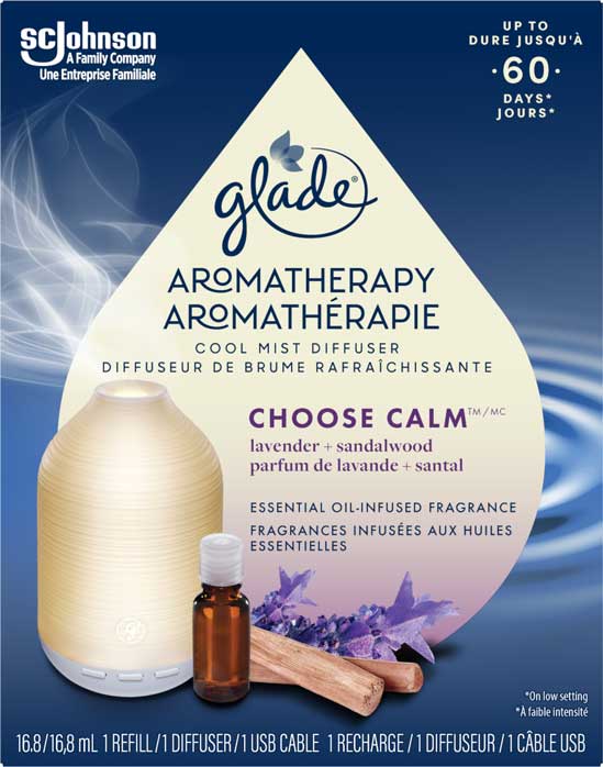 Glade Nécessaire de départ de diffuseur d`aromathérapie - Choose Calm