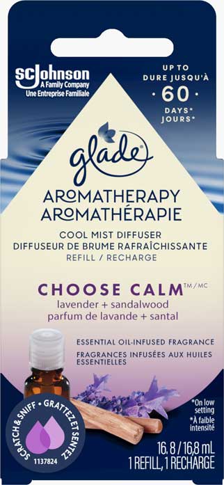 Glade Recharge de diffuseur d`aromathérapie - Choose Calm