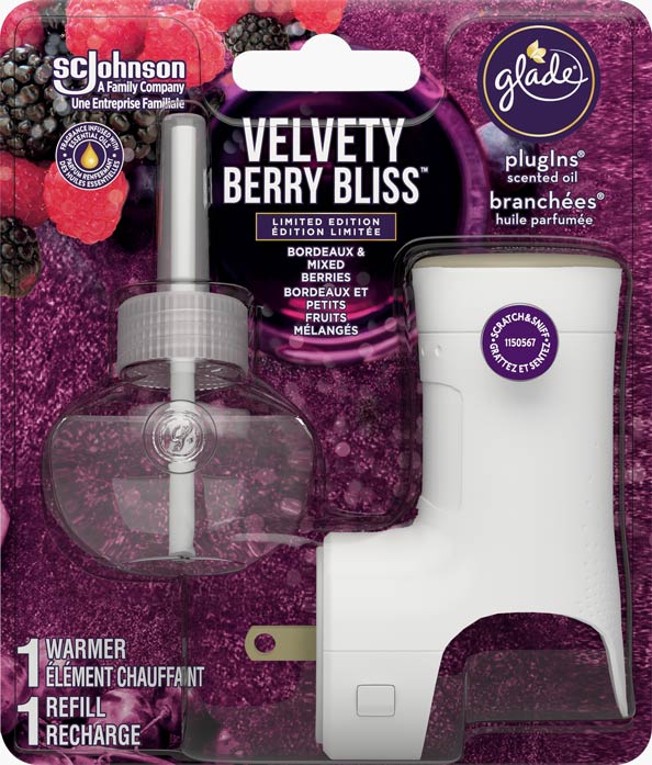 Glade® Holiday PlugIns® Scented Oil Starter Kit - Velvety Berry Bliss™