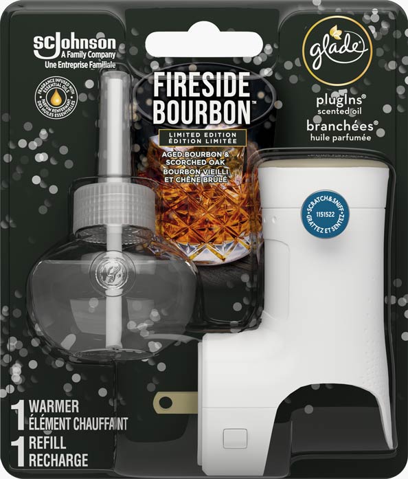 Glade® Holiday PlugIns® Scented Oil Starter Kit - Fireside Bourbon™