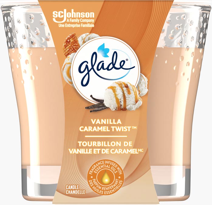 Glade® Chandelle - Tourbillon de vanille et de caramel