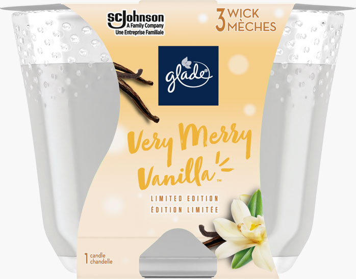Glade® Holiday Triple Wick Candle - Very Merry Vanilla™