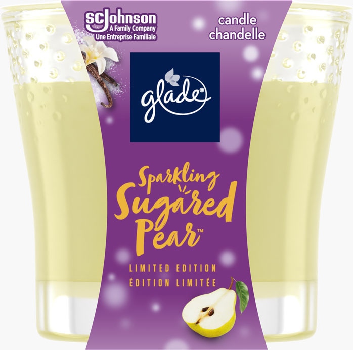 Glade® Holiday Candle - Sparkling Sugared Pear™ 