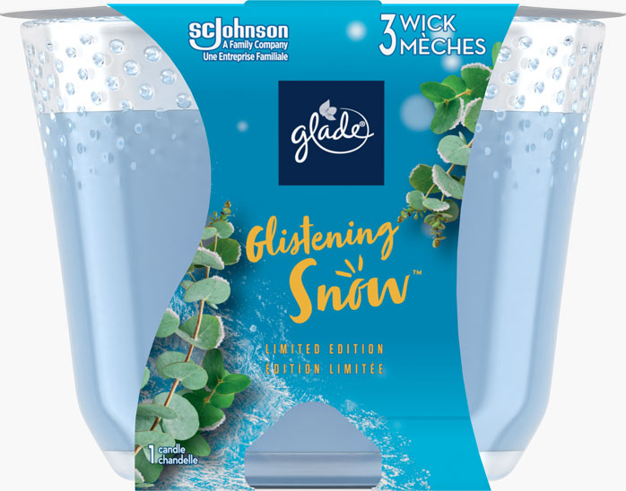 Glade® Holiday Triple Wick Candle - Glistening Snow™