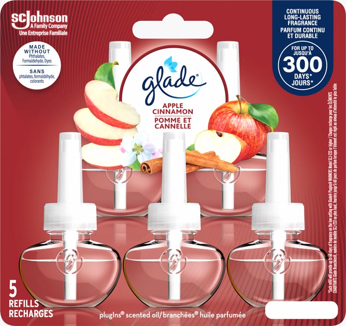 Glade Branchées® Huile parfumée Recharge - Pomme et Cannelle