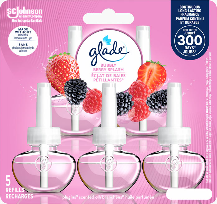 Glade Branchées® Huile parfumée Recharge - Éclat De Baies Pétillantes®