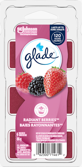 Glade® Cubes de Cire - Baies Rayonnantes