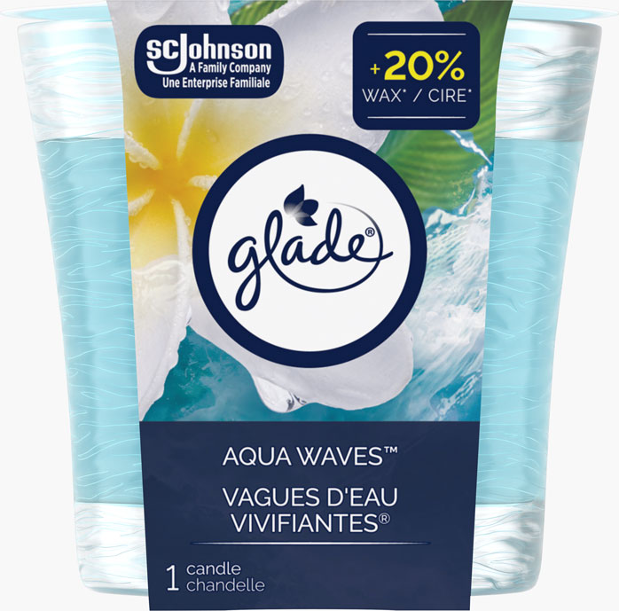 Glade® Chandelle - Vagues D`eau Vivifiantes®