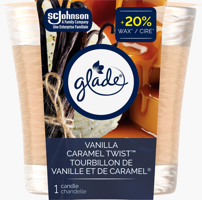 Glade® Chandelle - Tourbillon de vanille et de caramel®