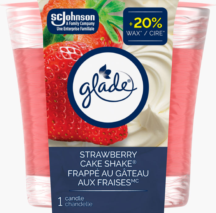 Glade® Chandelle - Frappé au gâteau aux fraises™