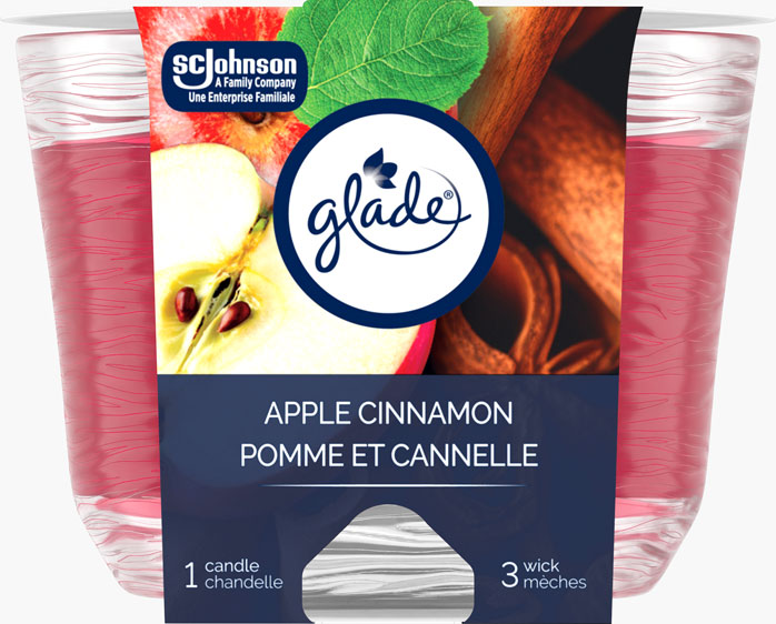 Glade® Triple Wick Candle - Apple Cinnamon