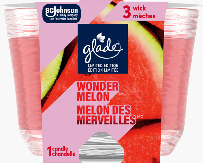 Glade® chandelle à trois mèches - Melon des Marveilles™