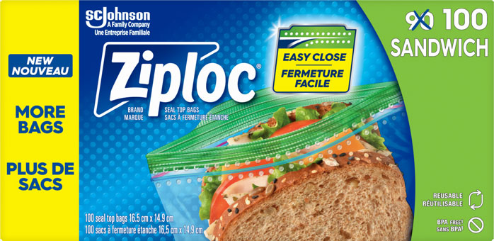 Ziploc® Brand Sandwich Bags