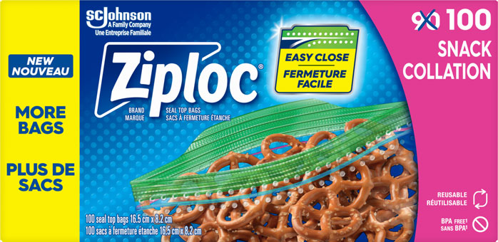 Ziploc® Brand Snack Bags