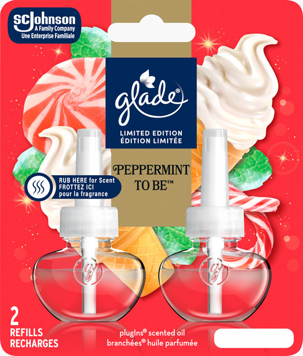 Glade® des Fêtes Branchées® Huile parfumée Recharge - Peppermint To Be™