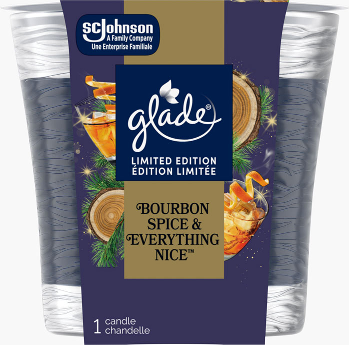 Glade® Holiday Candle - Bourbon Spice & Everything Nice™ 