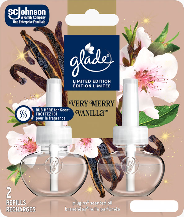 Glade® des Fêtes Branchées® Huile parfumée Recharge - Very Merry Vanilla™