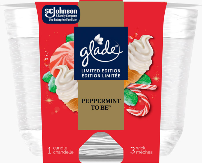 Glade® Holiday Triple Wick Candle - Peppermint To Be™