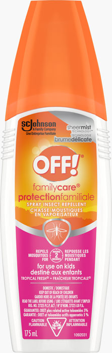 OFF!® FamilyCare® Spray Insect Repellent for Kids - Tropical Fresh® 