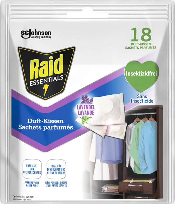 Raid Essentials® sachets parfumés - Lavande