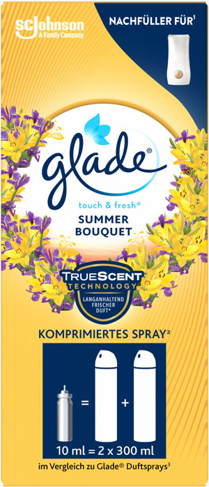 Glade® touch & fresh® minispray Recharge Summer Bouquet