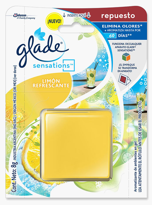 Glade® Sensations™ Limón Refrescante Recarga
